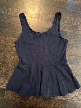 Express Black Peplum Tank Top Size Small
